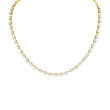 Half Way Fancy Shape Diamonds Necklace