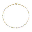 Graduated Emerald Cut Diamond Necklace
