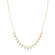 Diamond Bezel Drip Necklace