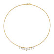 Pear Shape Diamond Drip Necklace