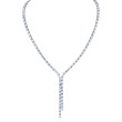 Emerald Cut Diamond Lariat Necklace
