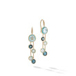 Jaipur Color Mixed Gemstones Two Strand Earrings