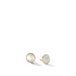 Jaipur Color Gold Large White Mother of Pearl Stud