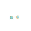 Jaipur White Mother of Pearl Petite Stud Earrings