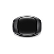 Exotic Stone Signet Ring in Black Titanium with Black Onyx