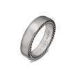 Streamline® Band Ring in Grey Titanium, 6mm