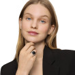 Wheaton® Ring in Sterling Silver with Black Onyx and Pave Diamonds