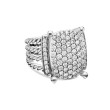 Wheaton® Ring in Sterling Silver with Pave Diamonds