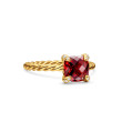 Chatelaine® Ring in 18K Yellow Gold with Garnet and Pave Diamonds