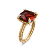 Chatelaine® Ring in 18K Yellow Gold with Garnet and Diamonds, 11mm