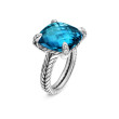 Chatelaine® Ring in Sterling Silver with Hampton Blue Topaz and Pave Diamonds
