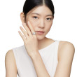 Albion® Pearl Ring in Sterling Silver with Pave Diamonds