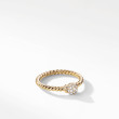 Petite Solari Station Ring in 18K Yellow Gold with Pave Diamonds