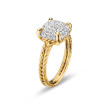 Chatelaine® Ring in 18K Yellow Gold with Pavé Diamonds, 11mm