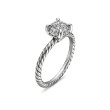 Petite Chatelaine® Ring in Sterling Silver with Full Pave Diamonds