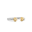 Renaissance Ring in Sterling Silver with 14K Yellow Gold, Pearls and Diamonds, 2.3mm