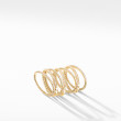 Stax Ring in 18K Yellow Gold with Pave Diamonds