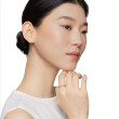 Petite Infinity Band Ring in 18K Yellow Gold with Diamonds, 4mm