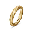Cable Edge™ Band Ring in Recycled 18K Yellow Gold