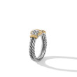 Thoroughbred Loop Ring in Sterling Silver with 18K Yellow Gold