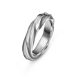 Cable Edge™ Band Ring in Recycled Sterling Silver
