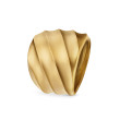 Cable Edge® Saddle Ring in 18K Yellow Gold, 18.8mm