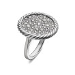 DY Elements® Ring in Sterling Silver with Diamonds, 21.2mm