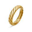 Sculpted Cable Band Ring in 18K Yellow Gold, 4.6mm