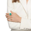 Albion® Oval Ring in Sterling Silver with Lagoon Orchid and Diamonds, 21mm