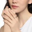 Petite Modern Cable Ring in Sterling Silver with 14K Yellow Gold and Black Onyx, 2.8mm