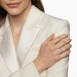 Crossover Two Row Ring in 18K Yellow Gold with Diamonds, 7.5mm