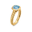 DY Mercer® Stone Ring in 18K Yellow Gold with Sky Blue Topaz, 7mm