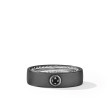 Streamline® Band Ring in Black Titanium with Center Black Diamond
