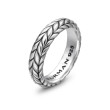 Chevron Beveled Band Ring in Sterling Silver