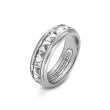 Pyramid Band Ring in Sterling Silver