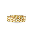 Curb Chain Band Ring in 18K Yellow Gold, 6mm