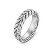 Chevron Band Ring in Sterling Silver, 6.2mm