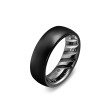 Streamline® Band Ring in Black Titanium, 7.6mm