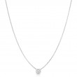 Roberto Coin Diamonds By The Inch 18K White Gold Necklace With One Diamond Station