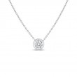 Roberto Coin 18K Bezel Set Diamond Solitaire Necklace