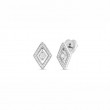 Roberto Coin 18K White Gold Diamante Diamond Stud Earrings