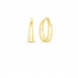 Roberto Coin 18K Y Graduated 30Mm Thin Double Hoop Earrings