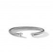 Cable Classics Bracelet in Sterling Silver with Pave Diamonds