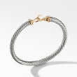 Buckle Bracelet in Sterling Silver with 14K Yellow Gold