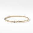 Buckle Bracelet in 18K Yellow Gold with Pave Diamonds