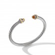 Cable Classic Bracelet with Citrine and Gold