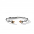 Cable Classics Bracelet in Sterling Silver with Citrine and 14K Yellow Gold