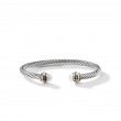 Cable Classics Bracelet in Sterling Silver with Pearls and 14K Yellow Gold