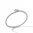 Infinity Bracelet in Sterling Silver with Pave Diamonds