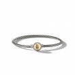 Petite Chatelaine® Bracelet in Sterling Silver with 18K Yellow Gold Dome